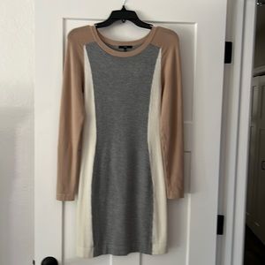 Figure flattering sweater dress